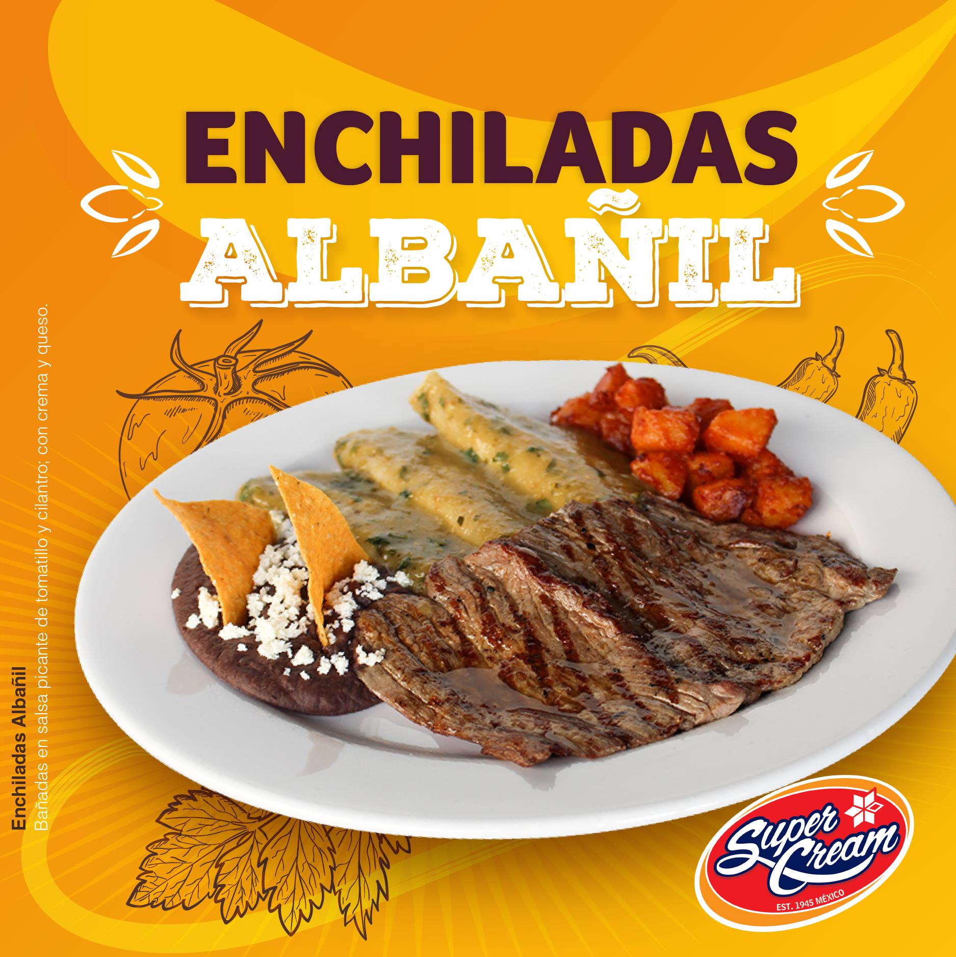 Enchiladas Albañil – Super Cream Brownsville